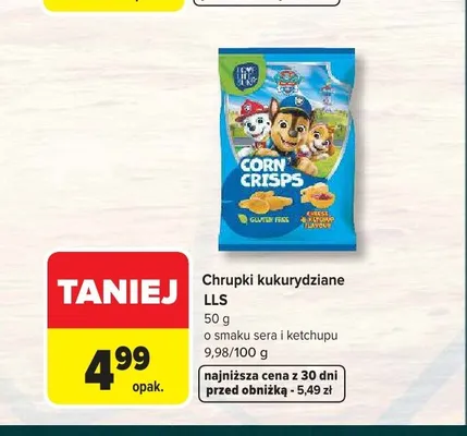 Chrupki kukurydziane o smaku sera i ketchupu LLS promocja w Carrefour