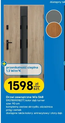 Drzwi zewnętrzne Wis S68 Ok Doors promocja w Castorama
