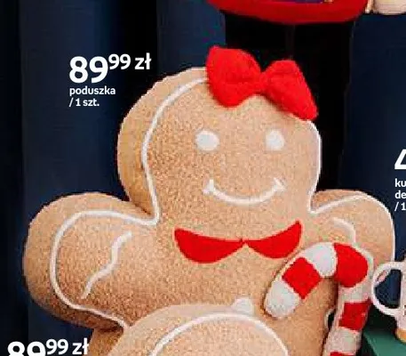 Poduszka piernikowy ludzik Joyful Xmas promocja w Empik