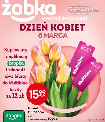 Bukiet tulipanów promocja w Żabka