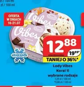 Lody Vibes Koral promocja w Delfin