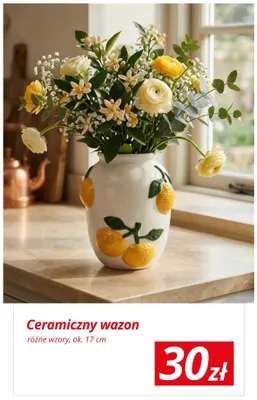 Ceramiczny wazon ok. 17cm promocja w KiK