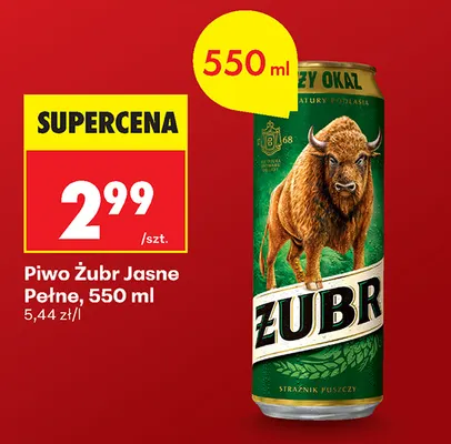 Piwo Żubr promocja w Biedronka