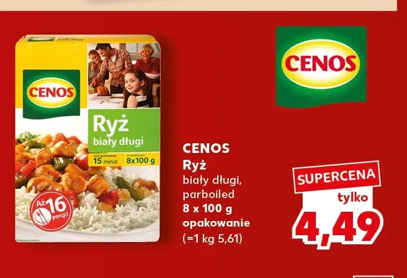 Ryż biały długi Cenos promocja w Kaufland