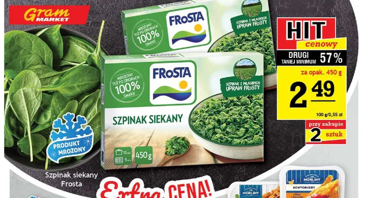 Szpinak siekany Frosta promocja w Gram Market
