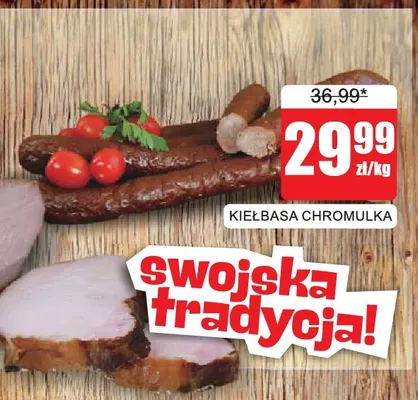 Kiełbasa chromulka Chrom promocja w Bingo