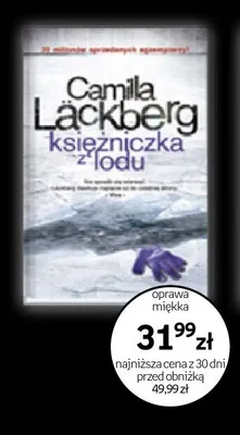Książka Księżniczka z lodu Camilla Läckberg oprawa miękka promocja w Empik