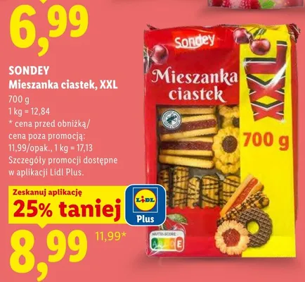 Mieszanka ciastek XXL Sondey promocja w Lidl