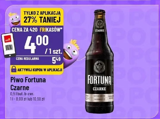Piwo Fortuna Czarne promocja w POLOmarket