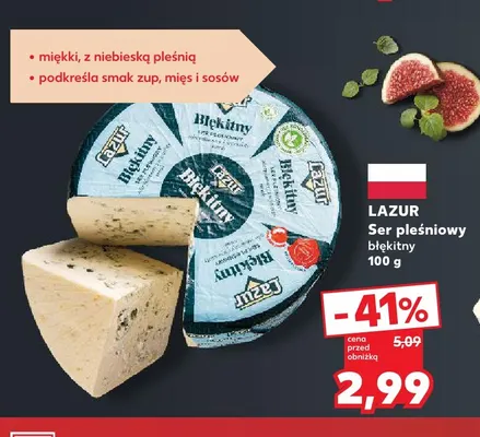 Ser pleśniowy błękitny Lazur promocja w Kaufland