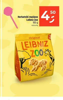 Herbatniki maślane Leibniz Zoo promocja w Dealz