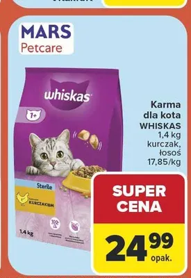 Karma dla kota Whiskas z Łososiem promocja w Carrefour Market