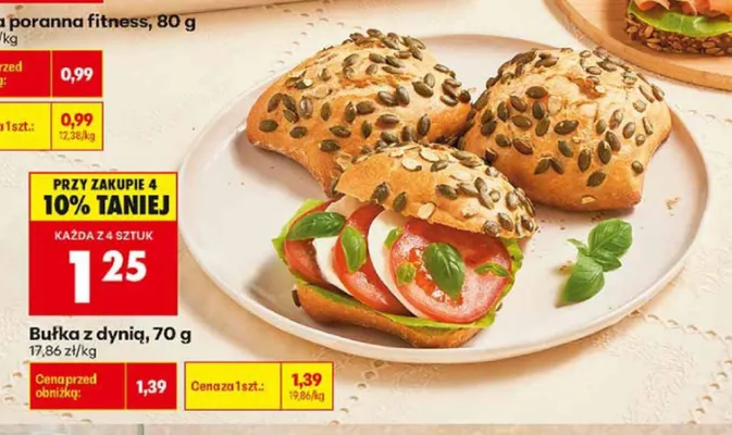 Bułka z dynią promocja w Biedronka