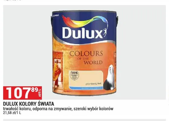 Farba Dulux Kolory Świata odporna na zmywanie promocja w Merkury Market