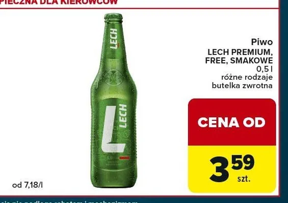 Piwo bezalkoholowe Lech Free promocja w Globi