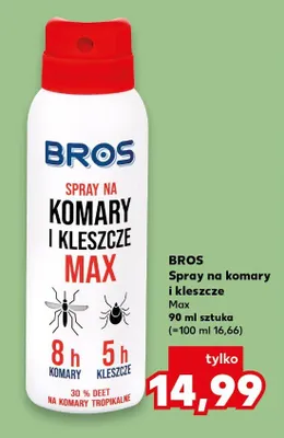 Spray na komary i kleszcze Max promocja w Kaufland