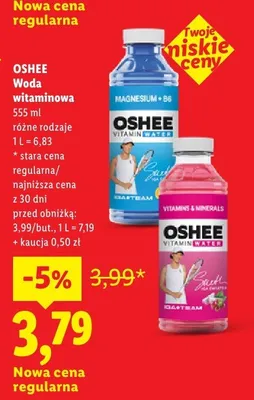 Woda witaminowa Oshee promocja w Lidl