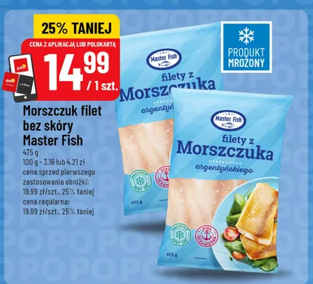 Morszczuk filet bez skóry Master Fish promocja w POLOmarket