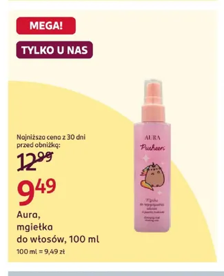 Mgiełka do włosów Aura promocja w Rossmann