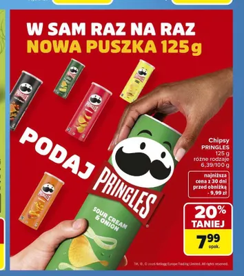 Chipsy Pringles Original promocja w Carrefour
