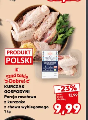 Porcja rosołowa z kurczaka z chowu wybiegowego Kurczak Gospodyni promocja w Kaufland