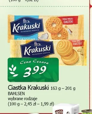 Ciastka Krakuski promocja w CEZAR Delikatesy