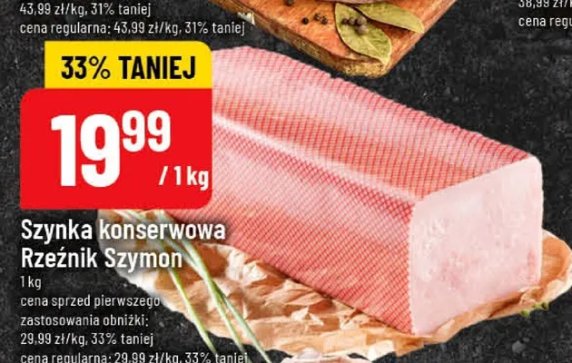 Szynka konserwowa Rzeźnik Szymon promocja w POLOmarket