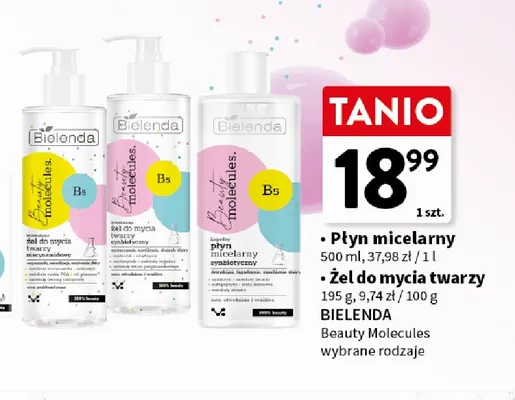 Płyn micelarny synbiotyczny Bielenda Beauty Molecules promocja w Intermarche