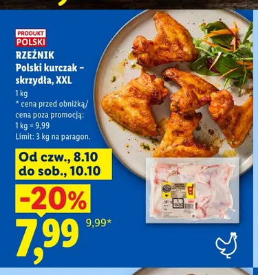 Polski kurczak skrzydła XXL Rzeźnik promocja w Lidl