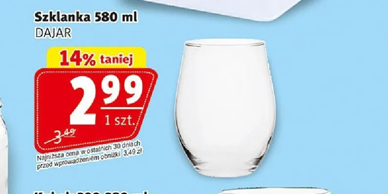 Szklanka Dajar 580 ml promocja w Prim Market