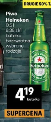 Piwo Heineken Original promocja w Delikatesy Centrum