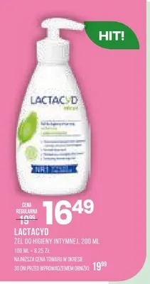 Żel do higieny intymnej Lactacyd promocja w Drogerie Natura