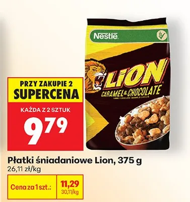 Płatki śniadaniowe Lion promocja w Biedronka