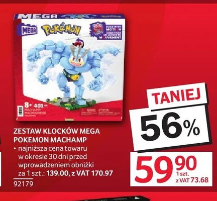 Zestaw klocków Mega Pokemon Machamp promocja w Selgros