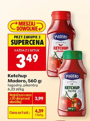 Ketchup łagodny promocja w Biedronka