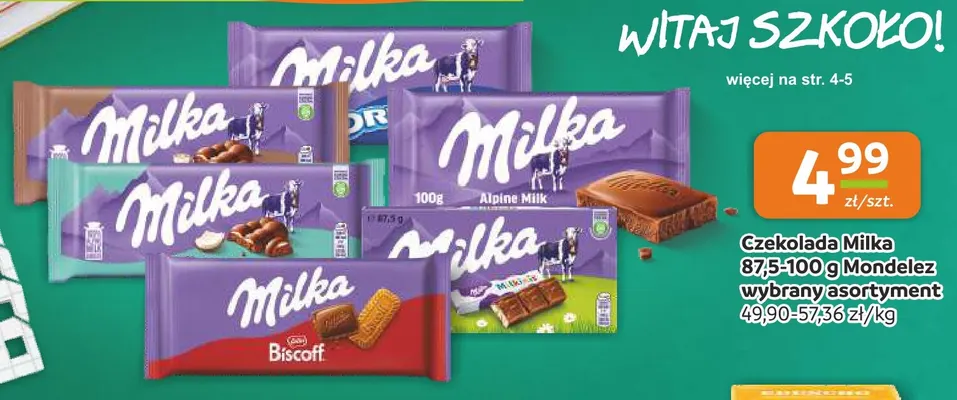 Czekolada Milka promocja w Gama