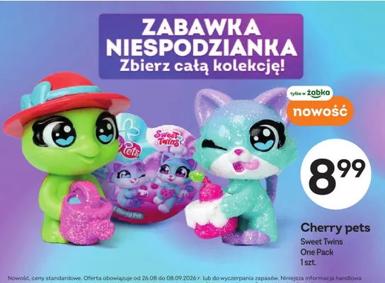 Zabawka niespodzianka Cherry Pets Sweet Twins One Pack promocja w Żabka