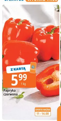 Papryka czerwona promocja w Leclerc