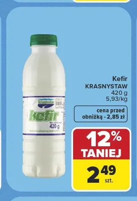 Kefir Krasnystaw promocja w Carrefour