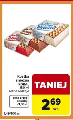 Kostka śnieżna Koral promocja w Carrefour Express