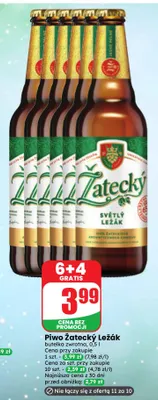 Piwo Žatecký Ležák promocja w Dino