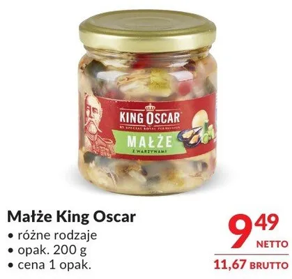 Małże King Oscar różne rodzaje promocja w Makro