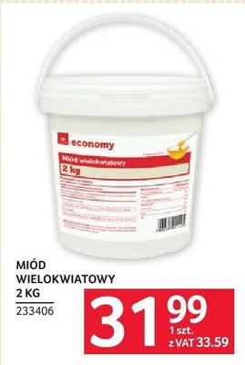 Miód wielokwiatowy 2 kg promocja w Selgros
