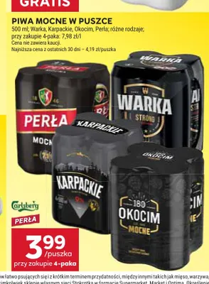 Piwo Okocim Mocne 500 ml promocja w Stokrotka