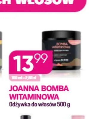 Odżywka do włosów Joanna Bomba Witaminowa promocja w Drogerie Koliber