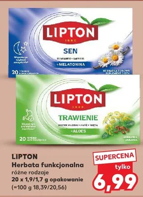 Herbata funkcjonalna Sen, Trawienie różne rodzaje promocja w Kaufland