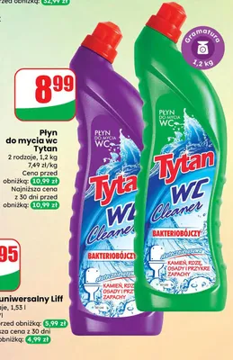 Płyn do mycia WC Cleaner bakteriobójczy promocja w Dino