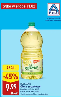 Olej rzepakowy promocja w Aldi