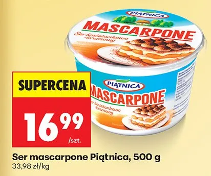 Ser mascarpone promocja w Biedronka