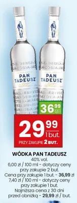 Wódka Pan Tadeusz 40% vol. promocja w Twój Market